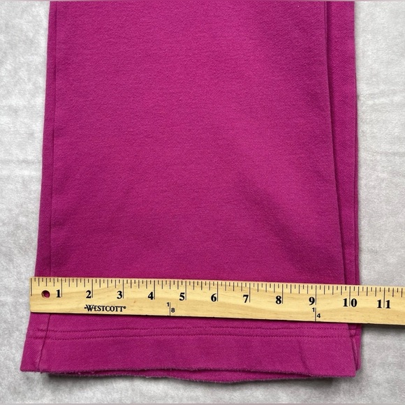 Tory Burch Flare Pants Womens S Fuchsia Wide Leg Tory Sweatpants Play Collection - Picture 14 of 14